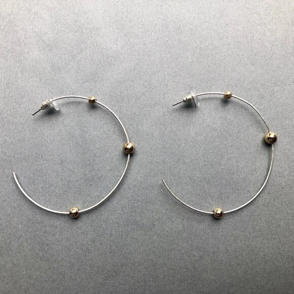 Multi Metallic Hoops-White Gold - Picture 3 of 3